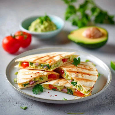 Authentische Quesadilla mit Guacamole Rezept