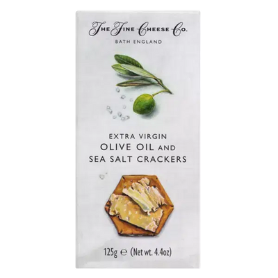 Cracker mit Olivenöl und Meersalz Snack in Verpackung