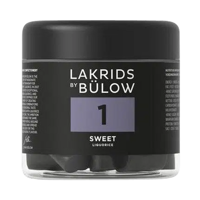 Süße Lakritz von Lakrids by Bülow in durchsichtiger Dose