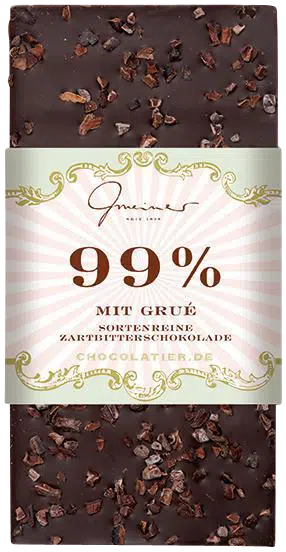 Tafelschokolade 99 Bitterschokolade von Gmeiner