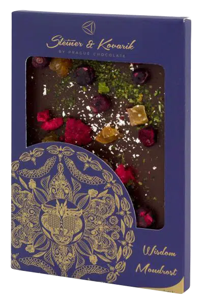 Tafelschokolade Weisheit Zartbitterschokolade von Steiner und Kovarik