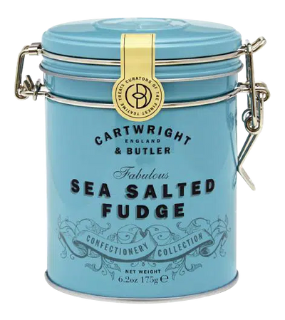Weichkaramell mit Butter Meersalz von Cartwright und Butler in hochwertiger Dose