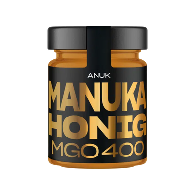 Manuka Honig MGO 400 im goldenen Glas 