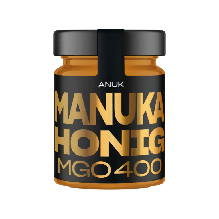 Manuka Honig MGO 400 im goldenen Glas 