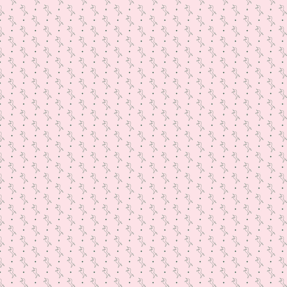 Rosa Hintergrund mit Einhorn Pattern