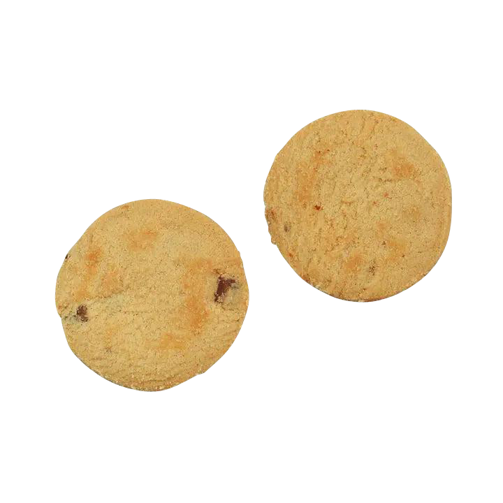 Zwei Biscuits Kekse mit Vollmilchschokolade