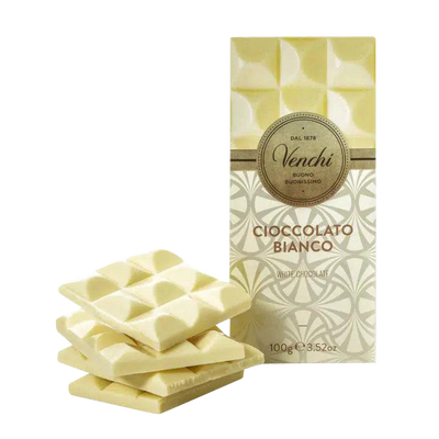 Tafelschokolade weiße Schokolade von Venchi mit Verpackung