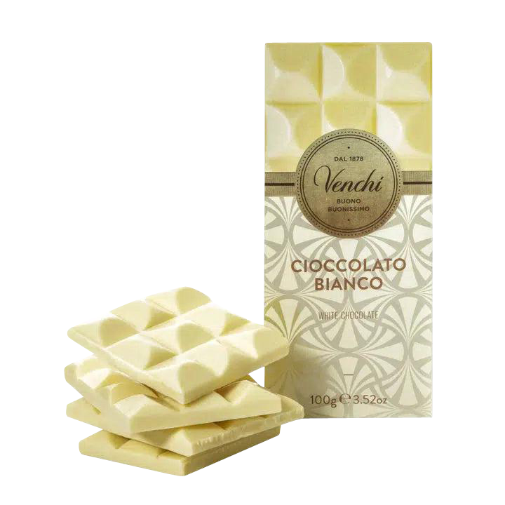 Tafelschokolade weiße Schokolade von Venchi mit Verpackung